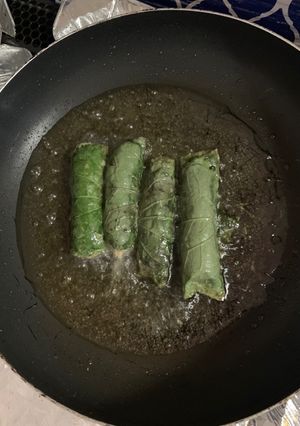 Hình của món Chả cuốn lá lốt.