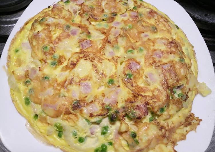 Easiest Way to Make Favorite Ham and pea frittata