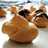 Égetett fánkocska (profiterol) kétféle krémmel
