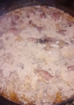 Una foto de Bondiola a la cerveza en disco de arado