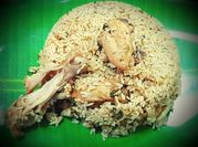 A picture of chicken biryani