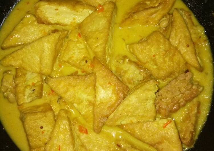 Tahu Tempe Santan Pedas