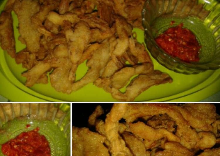 Resep Jamur Crispy Ekonomis with Sambal Bawang, Bisa Manjain Lidah