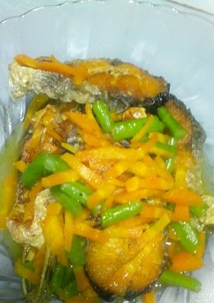 Foto resep Acar Wortel Buncis Ikan Patin