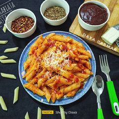 A picture of Penne Arrabiata Pasta (Italian Pasta).