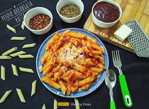 A picture of Penne Arrabiata Pasta (Italian Pasta).