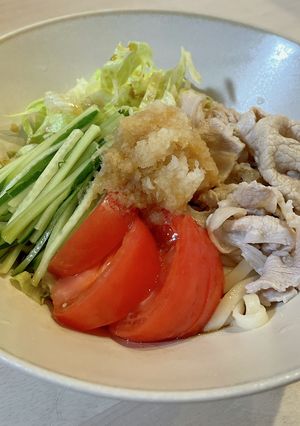 A picture of Chilled Shabu-Shabu Salad Udon.