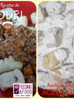 Una foto de Ñoquis con Tuco de la Mamá y Ñoquis con Salsa de Trufa