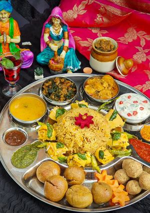 A picture of Rajasthani thali.