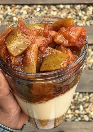 Una foto de Cheesecake de Manzana