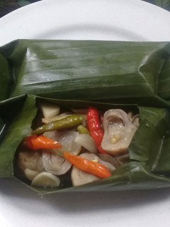 Foto resep Pepes Jamur Bumbu Minimalis