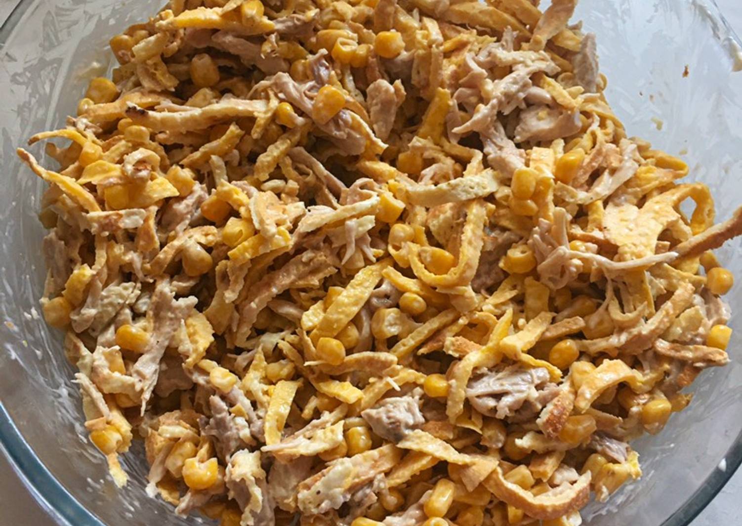 Рецепт Блинного Салата С Курицей Фото
