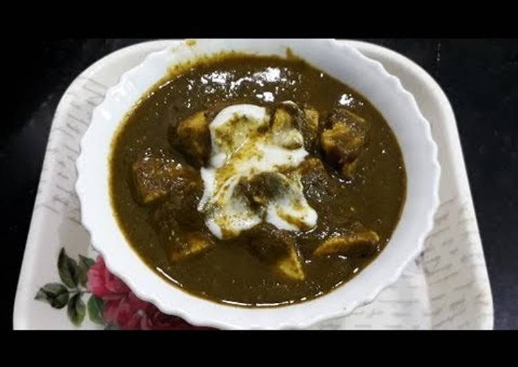 Recipe of Homemade Palak Paneer