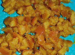 Una foto de Topping de naranja caramelizada