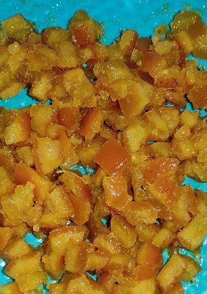 Una foto de Topping de naranja caramelizada