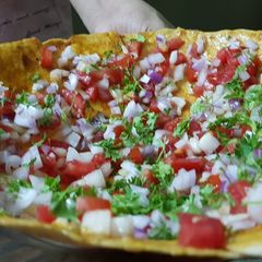 A picture of Masala roti tokri ya karari roti.