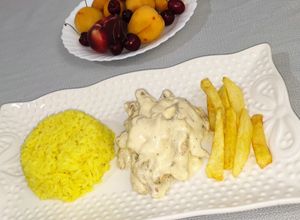 صورة لوصفة الدجاج بالكريمة - Poulet a la crème