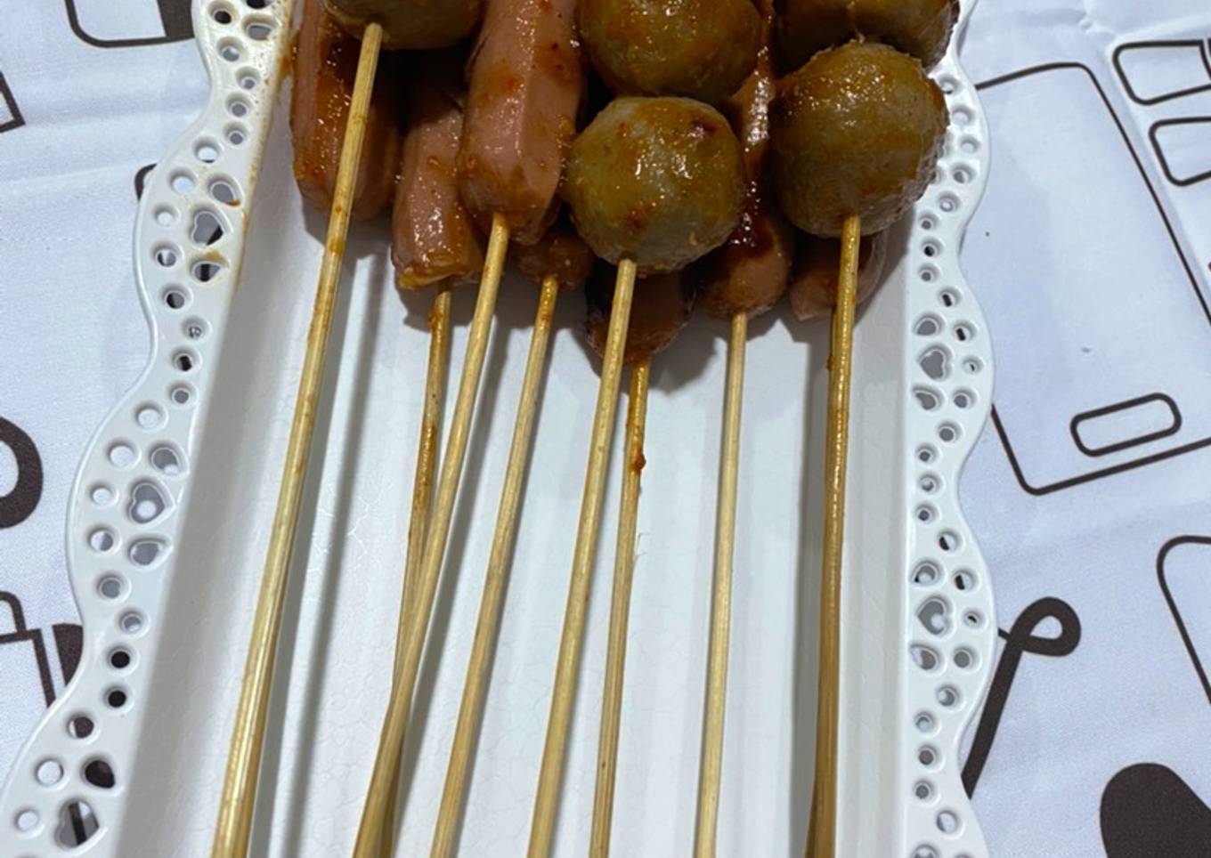 Baso Sosis Bakar Bumbu Saus
