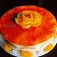 Carlota de durazno con gelatina