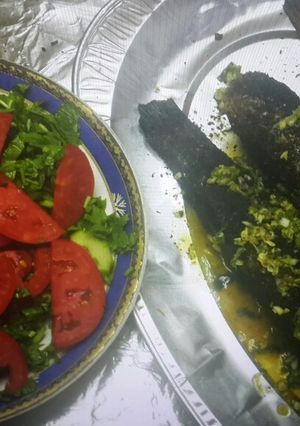 صورة لوصفة سمك مشوی بالرده