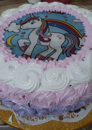 Una foto de Torta de unicornio