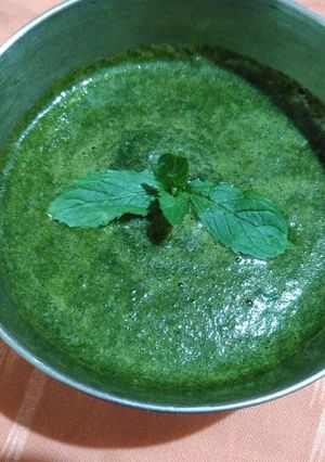 चटपटी पुदीना की चटनी (chatpati pudina ki chutney recipe in Hindi) रेसिपी मुख्य फोटो