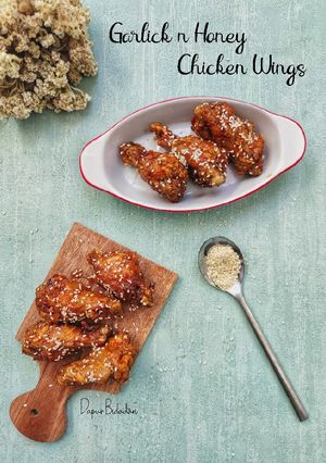 Foto resep Garlick & Honey Chicken Wings