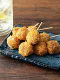 Fried Meatball Skewers