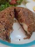 Medallones de vegetales rellenos de muzarella 🧀🍆🌶