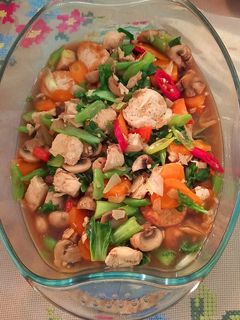 Foto resep Tumis sayur ayam jamur teriyaki