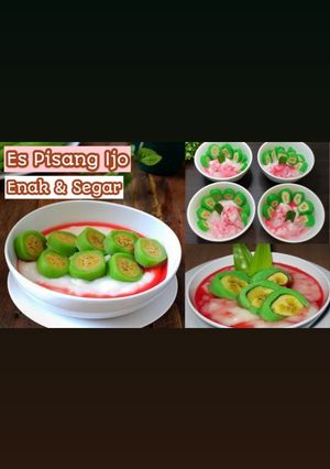 Foto resep Resep Es Pisang Ijo Rasanya Enak Dan Segar Banget