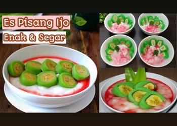 Mudah Cepat Memasak Resep Es Pisang Ijo Rasanya Enak Dan Segar Banget Ala Warteg