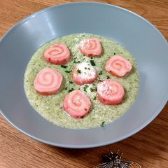 A picture of ★Spiral Gnocchi with Cup soup sauce ★.