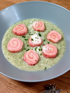 A picture of ★Spiral Gnocchi with Cup soup sauce ★.
