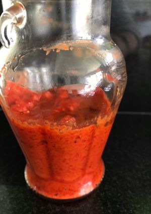 Una foto de Paté de morrones asados