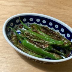 A picture of Fried shishito pepper.