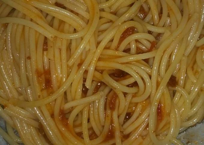 Cara Buat Spaghetti tumis saus bolognes Sederhana Dan Enak