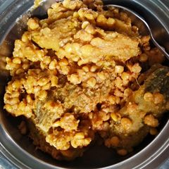 A picture of Bitter gourd sabzi.