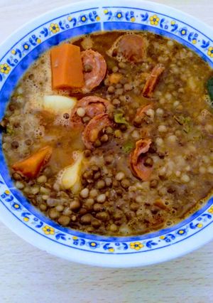 Una foto de Lentejas con chorizo