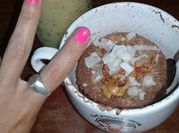 Una foto de agua de piña con guayaba