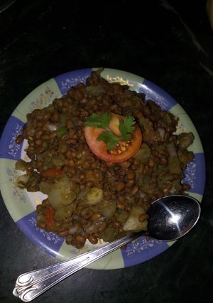 A picture of Chatpata Rmash(kidney beans).