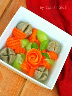 Foto resep Sup Oyong Wortel Baso