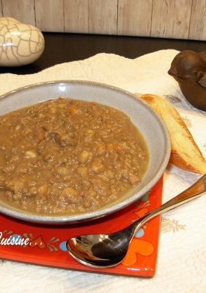 Une photo de Soupe de lentilles onctueuse au Thermomix