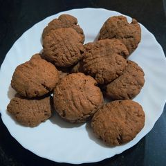 A picture of Eggless Chocolate Cookies.