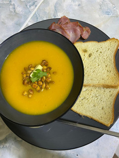 A picture of Butternut Squash Hearty Soup.