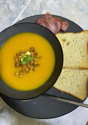 A picture of Butternut Squash Hearty Soup.