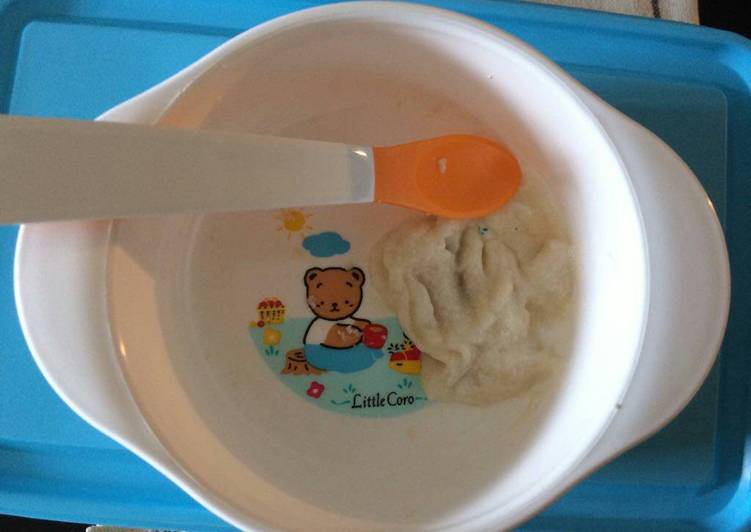 Resep MPASI bubur beras putih Anti Gagal