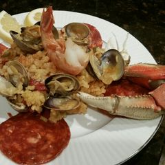 A picture of Brad's paella.
