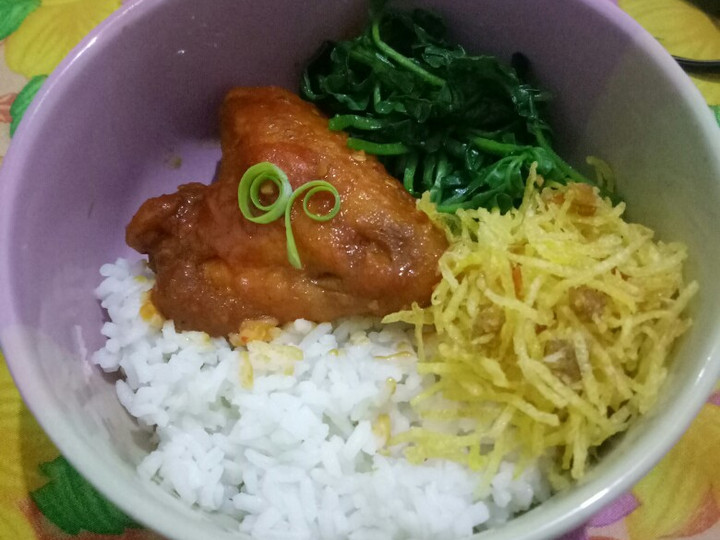 Cara Gampang Membuat FireWings Rice Bowl Anti Gagal