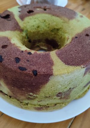 Foto resep Bolu putih telur pandan coklat